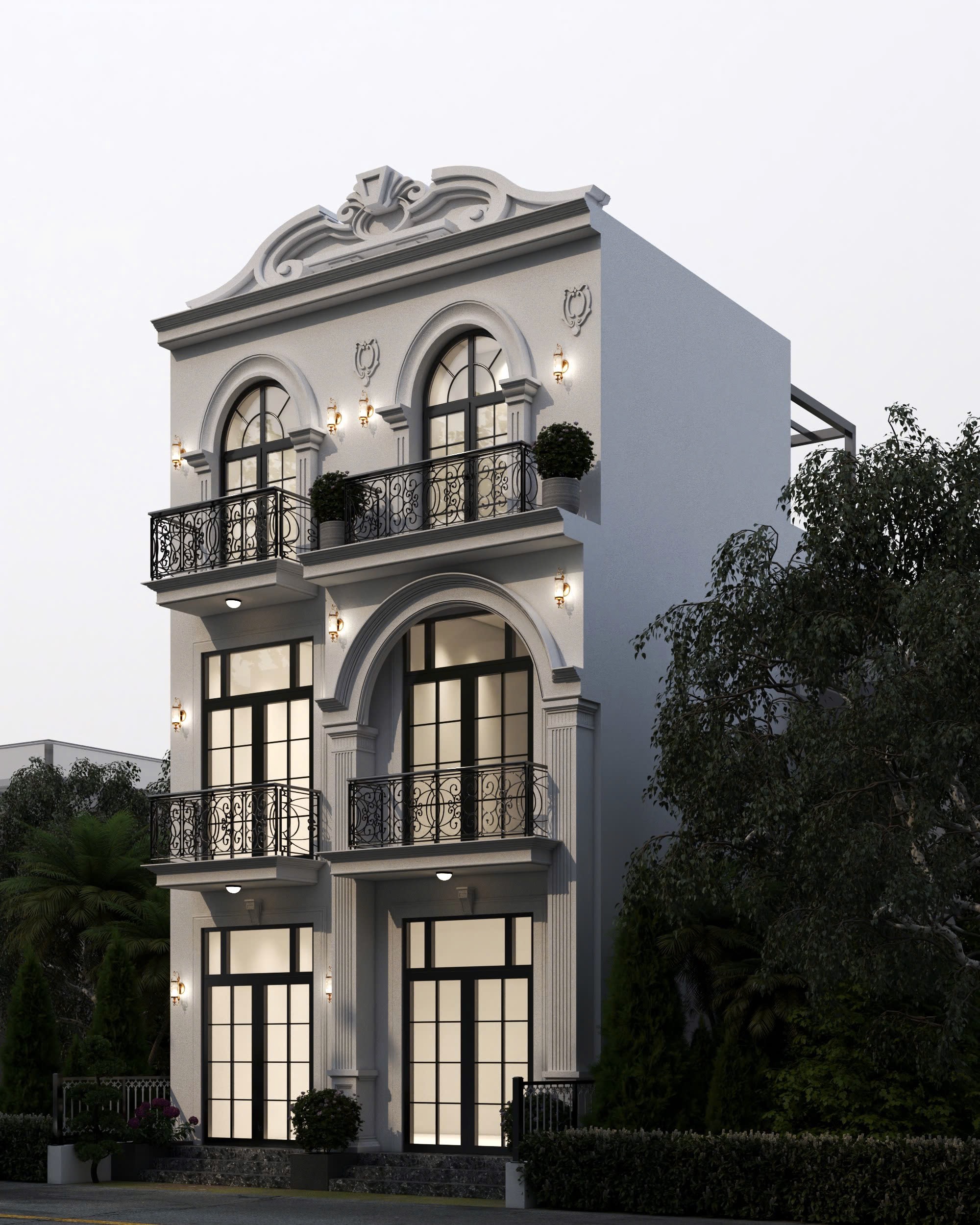 Biệt thự tân cổ điển 3 tầng sang trọng