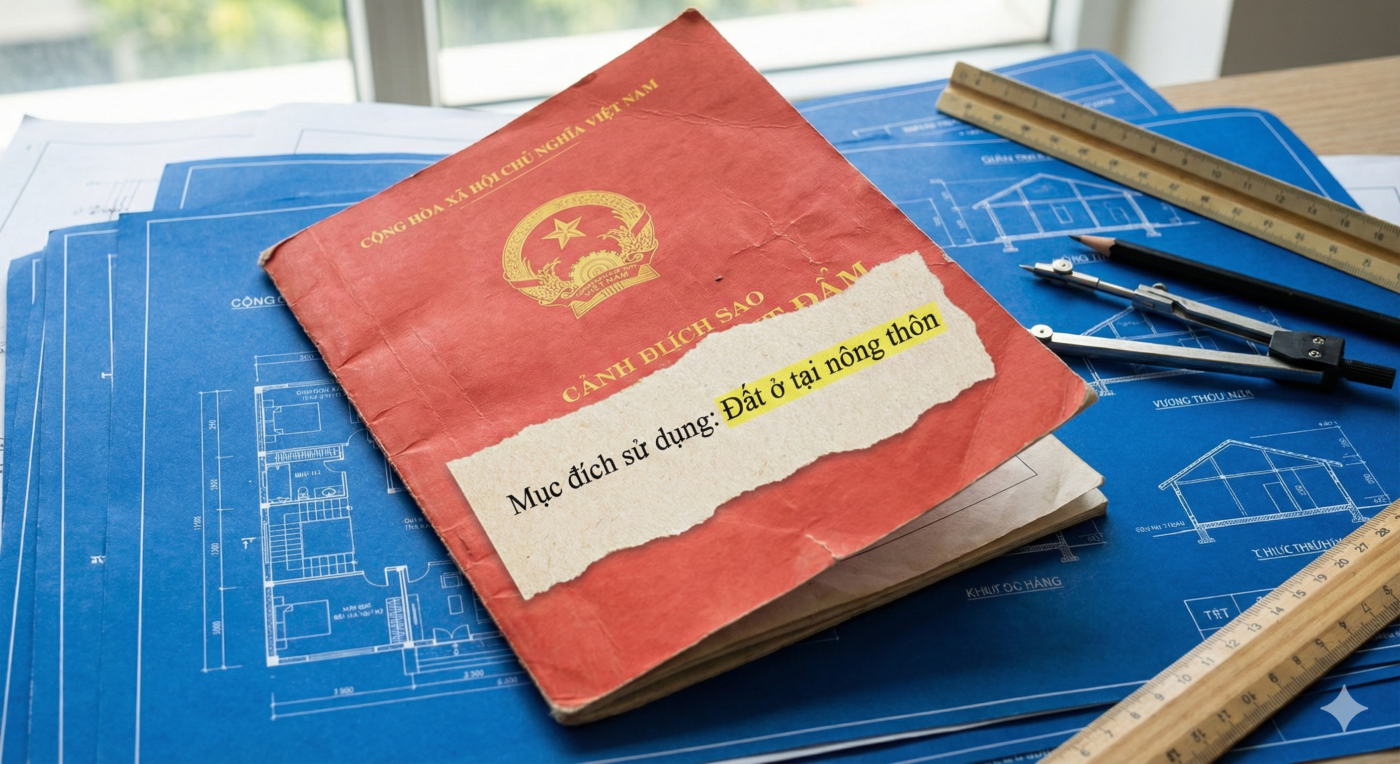 Phân biệt đất ở nông thôn và đất vườn khi xây dựng nhà ở