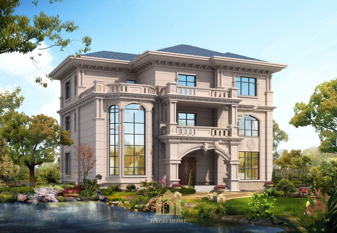 Mẫu thiết kế biệt thự kiểu châu âu xây trọn gói phần thô 9 tỷ