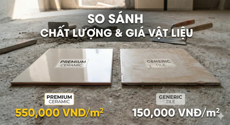 Phân biệt vật liệu xây dựng chính hãng và hàng kém chất lượng trong báo giá