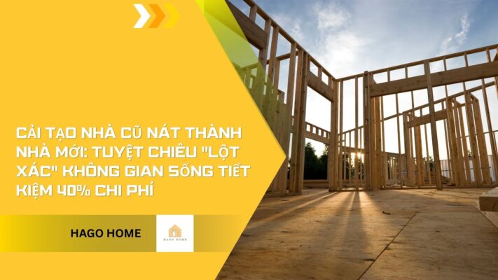 Cải tạo nhà cũ nát thành nhà mới