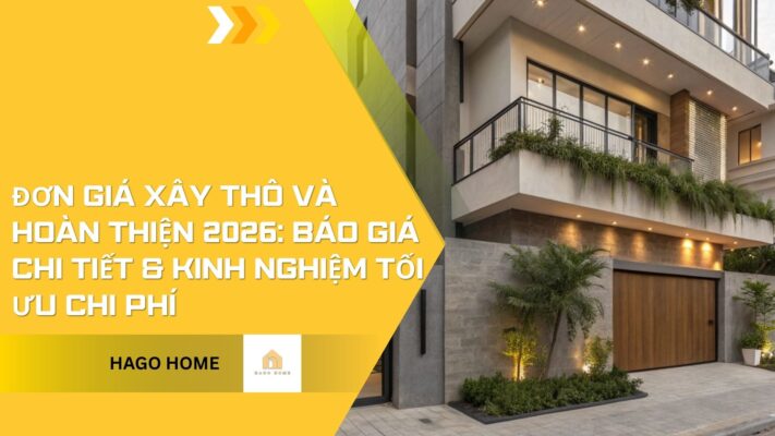 Đơn Giá Xây Thô Và Hoàn Thiện 2026: Báo Giá Chi Tiết & Kinh Nghiệm Tối Ưu Chi Phí